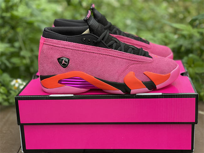 jordan 14 retro low shocking pink w