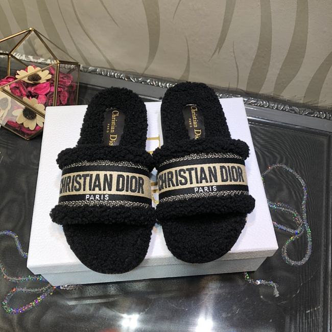 DIOR DWAY SLIDE BLACK - katehub