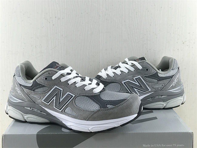 N.ew Balance 990 V3 USA Grey with white - katehub