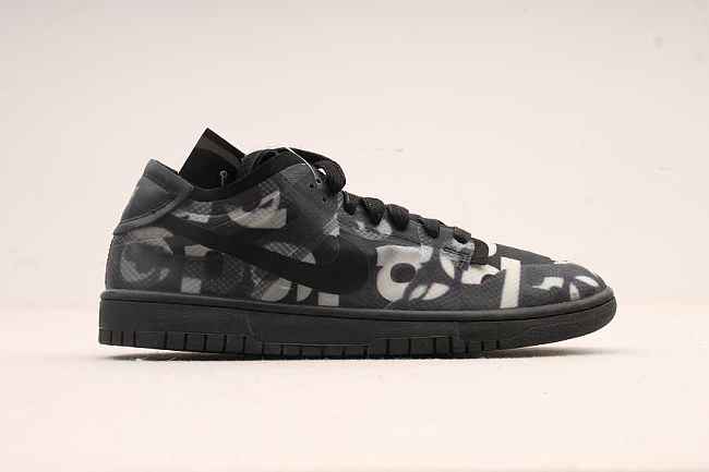 nike dunk low comme des garcons print